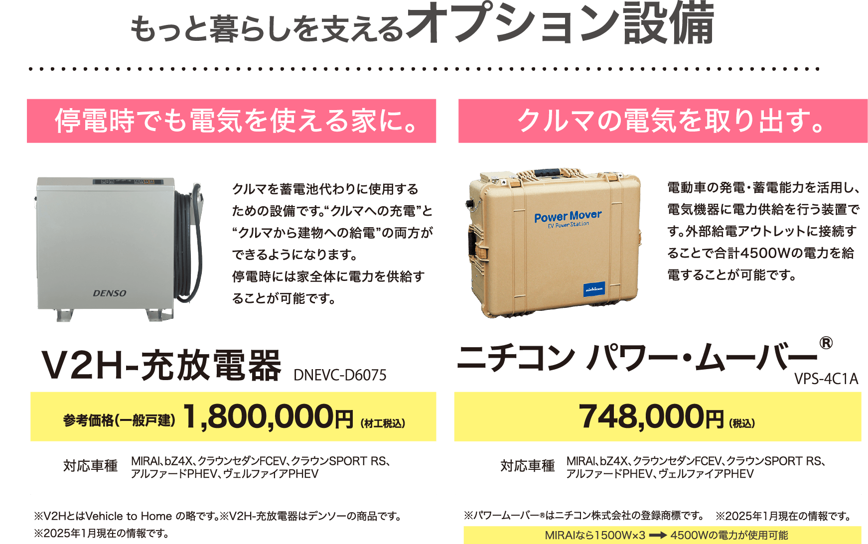 もっと暮らしを支えるオプション設備